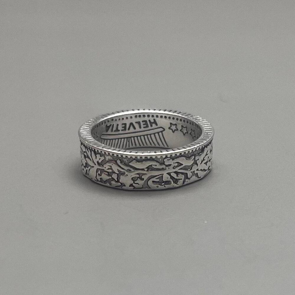 Vintage Silver Quarter Ring – Size 8, Unisex, Brand New